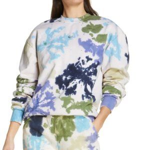 KkCo Pierced Crewneck Sweatshirt tie dye